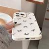 Polka dot bow graphic phone case for iPhone 16 15 14 13 12 11 x XR Xs SE2 SE 8 7 plus pro Max mini silicone back cover