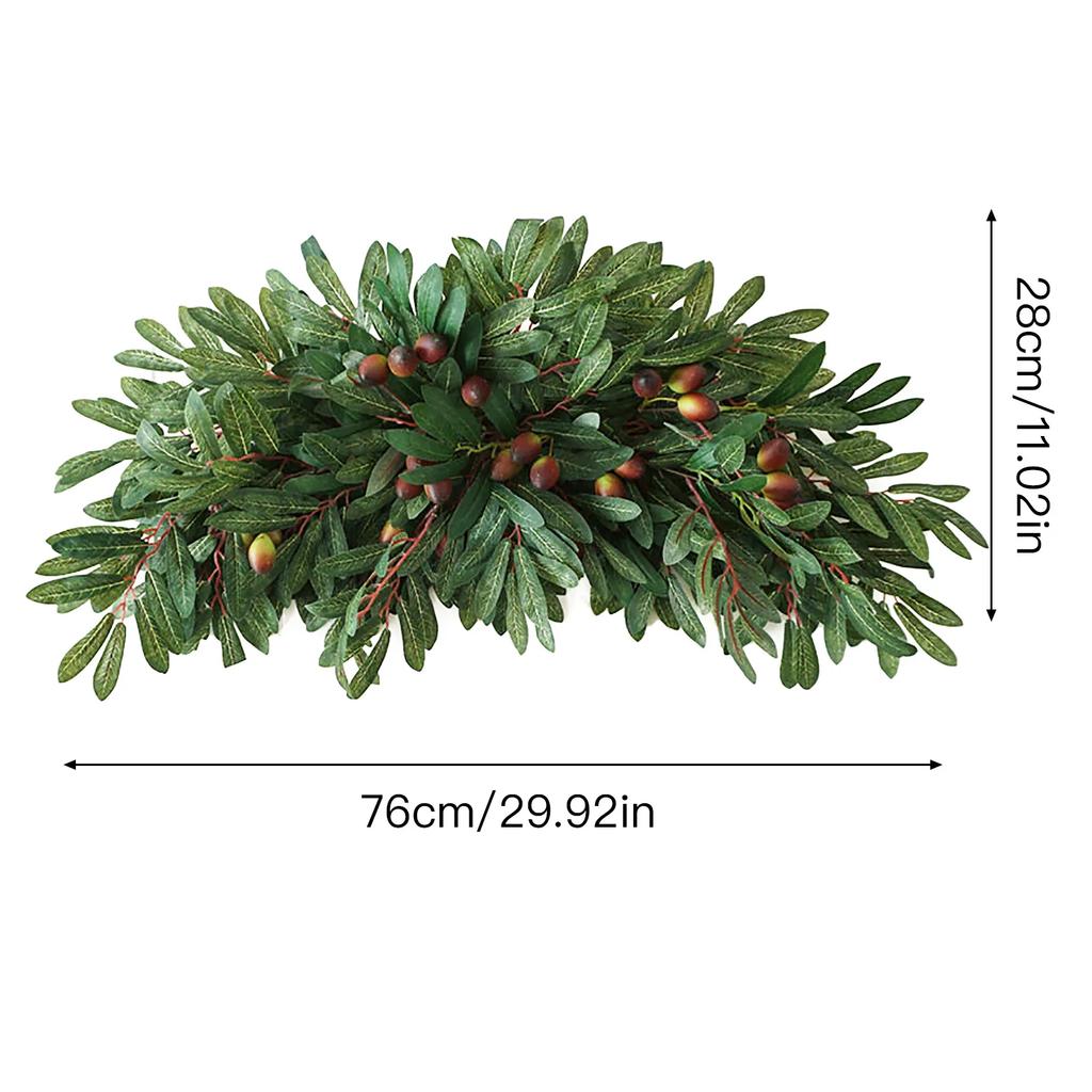 Artificial Lemon Berry Wreaths Rattan Wreaths Garlands Flower Swag Spring Fruit Wreath Natural Materials Wall Xmas Ornaments