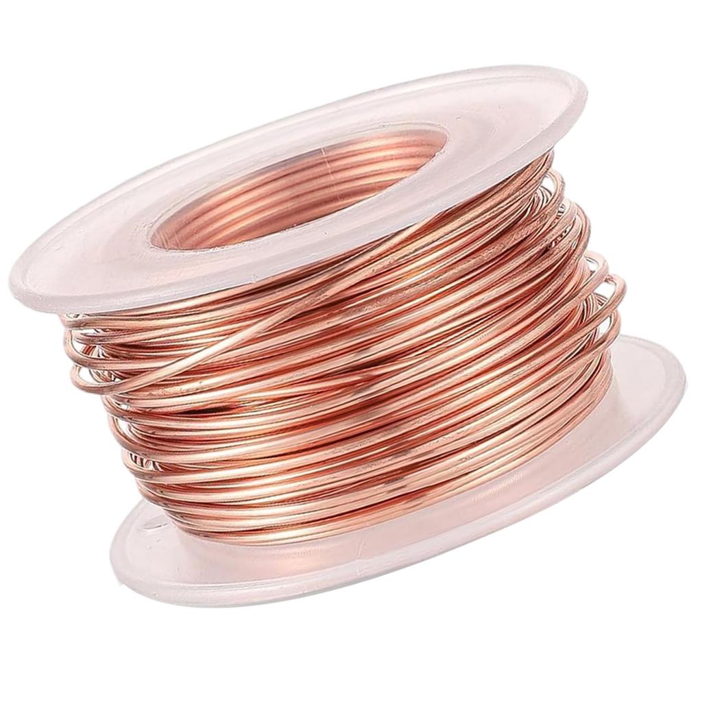 20m Pure Copper Wire for Gardening and Plant Support Bare Copper Wire for Air Plant Holders and Vegetable Growing