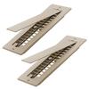 RV Vent Accessories For Ide 2PCS Aluminum RV Floor Vent Cover 2" X 10" Registers With Removable Covers