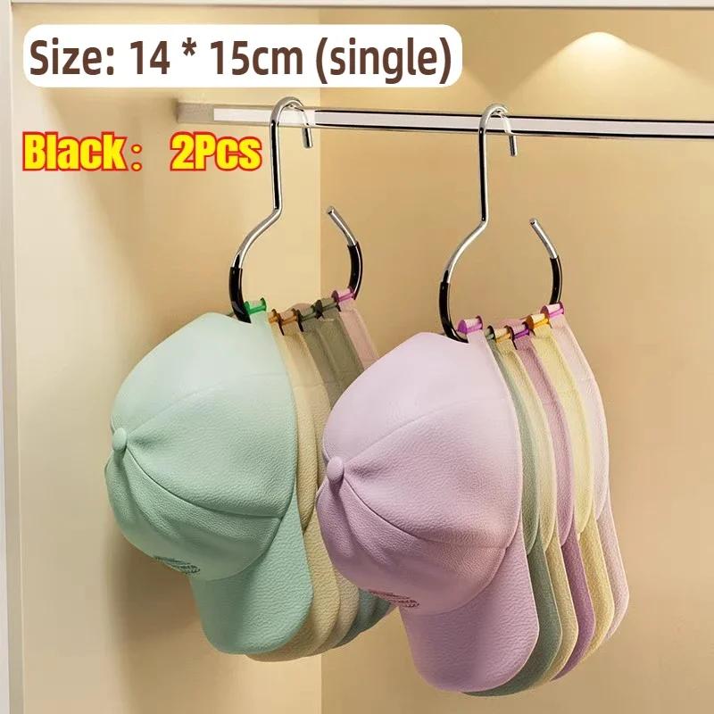 Tie Hanger Multifunction Hooks Circle Ring Hat Hanger Non-marking Non-slip Hat Storage Hook Scarf Towel Tie Hanging Rack