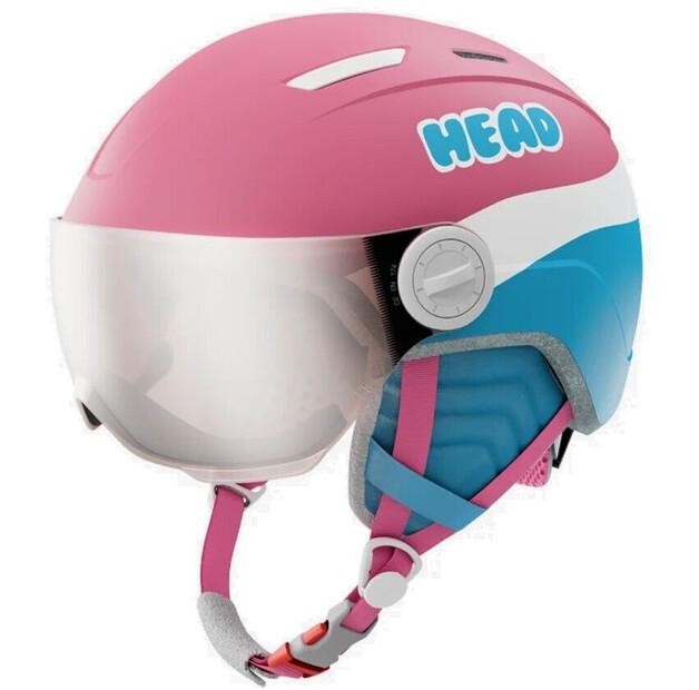 Шлем защитный Head MAJA VISOR (2026) розовый/синий