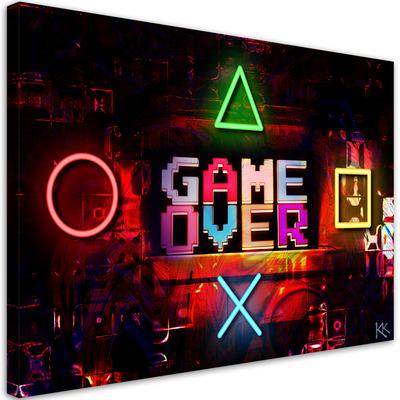 Canvas Print Game Over for the Gamer