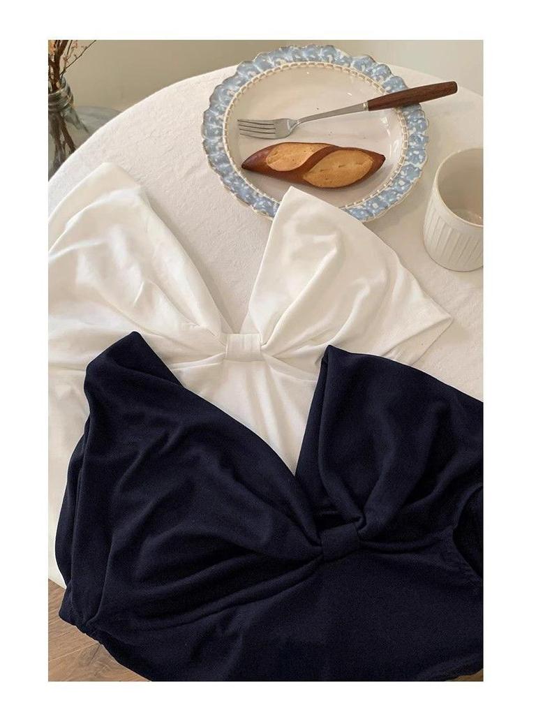 2025 Chic Off-Shoulder Short-Sleeve Women's Slim Top