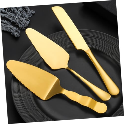 GRADENEVE 1 Set Cake Knife Set, Birthday Cake Knife, Cake Cutting Accessories for Wedding Cakes, Cake Scraper, Cake Cutting Supplies, Cake Spatula and