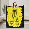 Backrooms Movie Horror Blankets Fleece Decoration Portable Lightweight Thin Throw Blanket for Bed Outdoor Bedding Throws