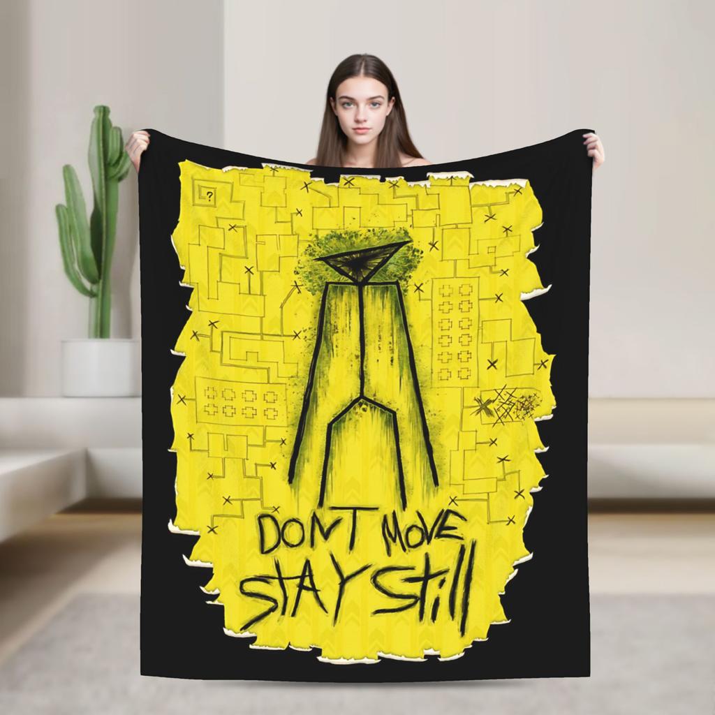 Backrooms Movie Horror Blankets Fleece Decoration Portable Lightweight Thin Throw Blanket for Bed Outdoor Bedding Throws