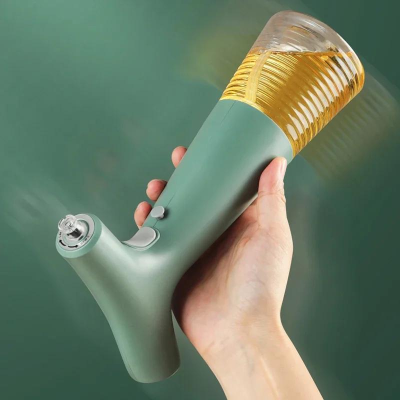 Elektrický dávkovač na olivový olej s rozprašovačem USB nabíjení Creative Sojová dóza Sklenice na ocet Skladovací láhev na grilovací olej