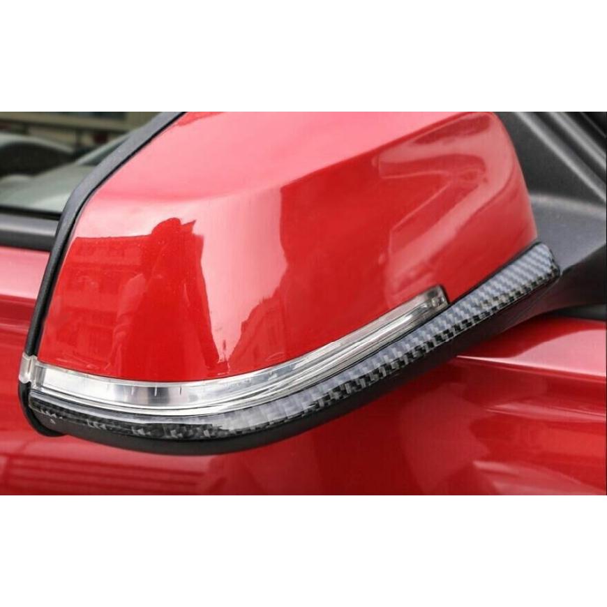 For BMW X1 E84 10-15 Real Carbon Fiber Rear View Mirror Anti Scratch Strip