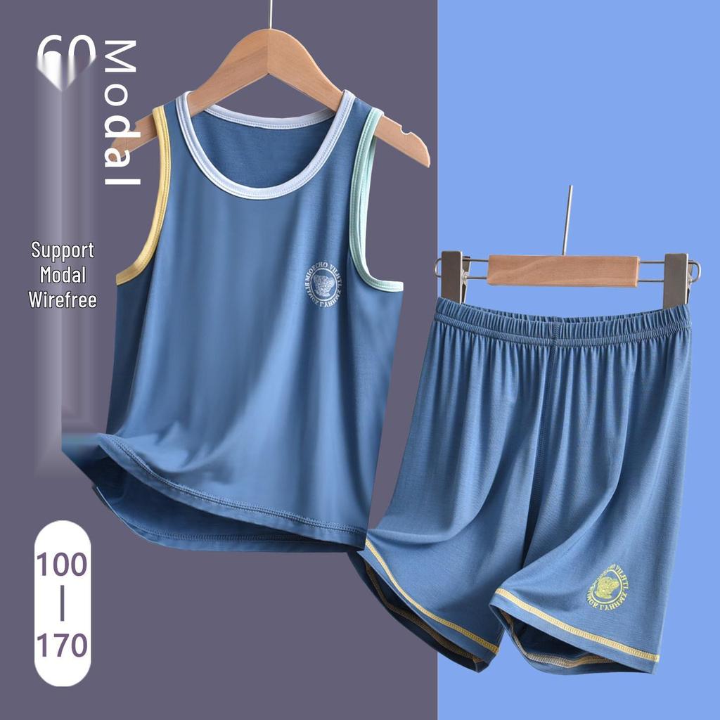 Class A Boys Sleeveless Summer Modal Pajama Set