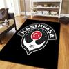 Kasimpasa Football Club Logo Carpet Rug For Living Room Bedroom Home Sofa Decoration Kids Play Nonslip Floor Mat