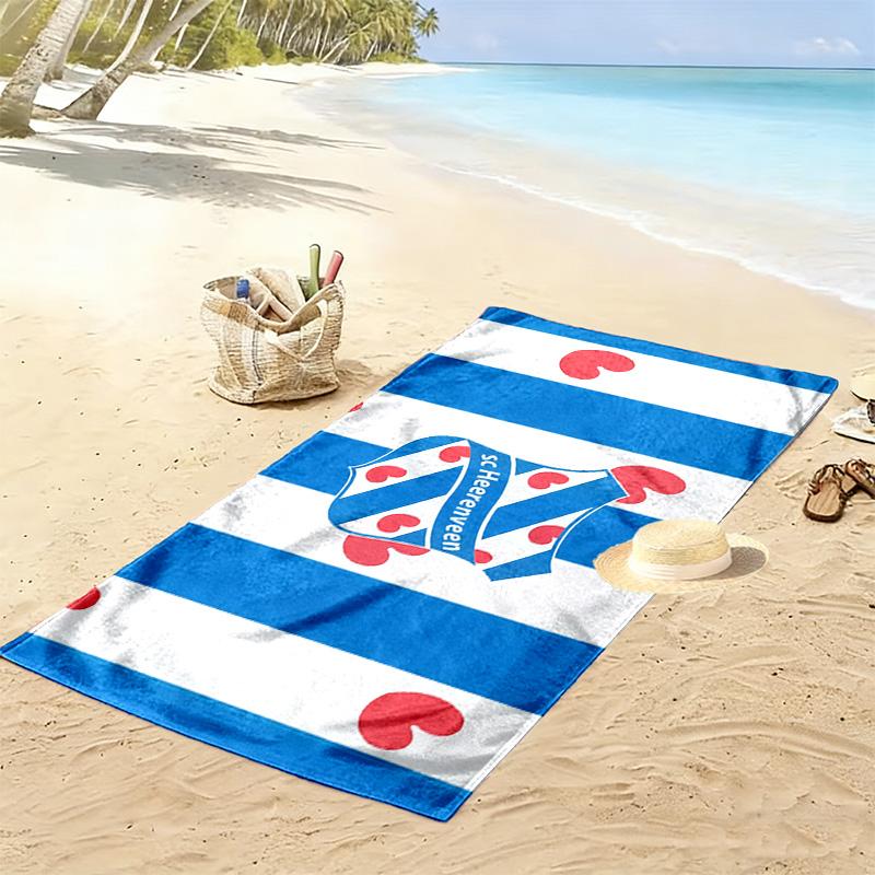 SC Heerenveen Print Strandlaken, Groot Zacht Sneldrogend Handdoek voor Strand Camping Zwemmen