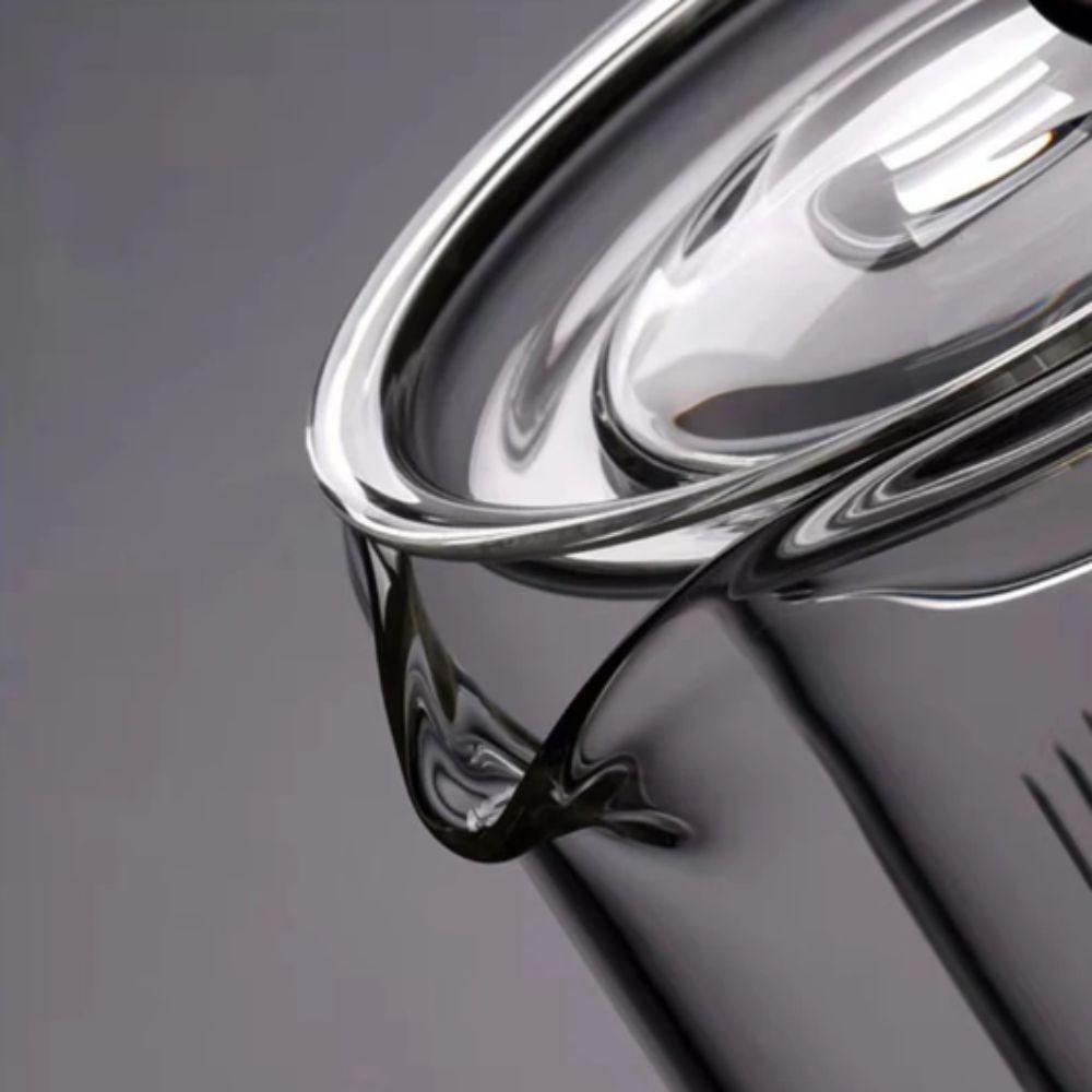 Filterbare Borosilikatglas-Teekanne Hitzebeständiges Glas-Teegeschirr Teekanne mit Siebeinsatz Teezubereitung