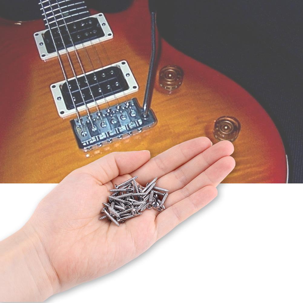 3 Colors 40 Pcs Guitar Humbucker Pickup Screws Set Kit Ring Surround Mounting Screws