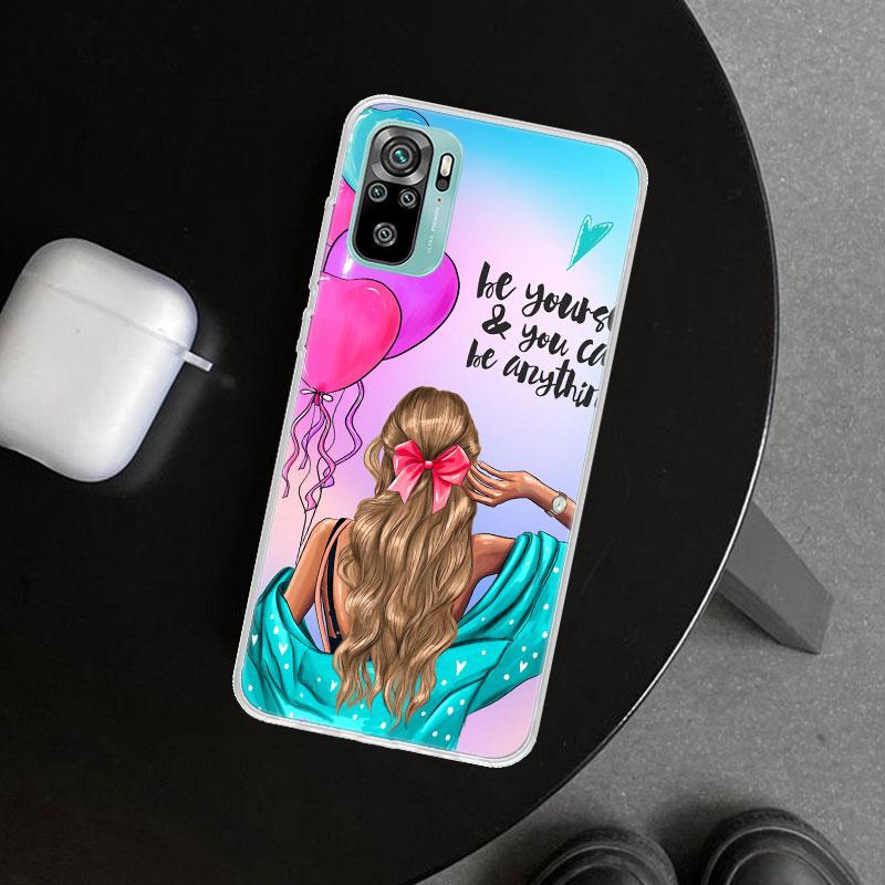 Woman Fashion Girl Super Mom Baby Phone Case Cover for Xiaomi Redmi Note 15 14 13 12 11 Pro Plus 14S 12S 11S 11T 11E 10S 10 Cust
