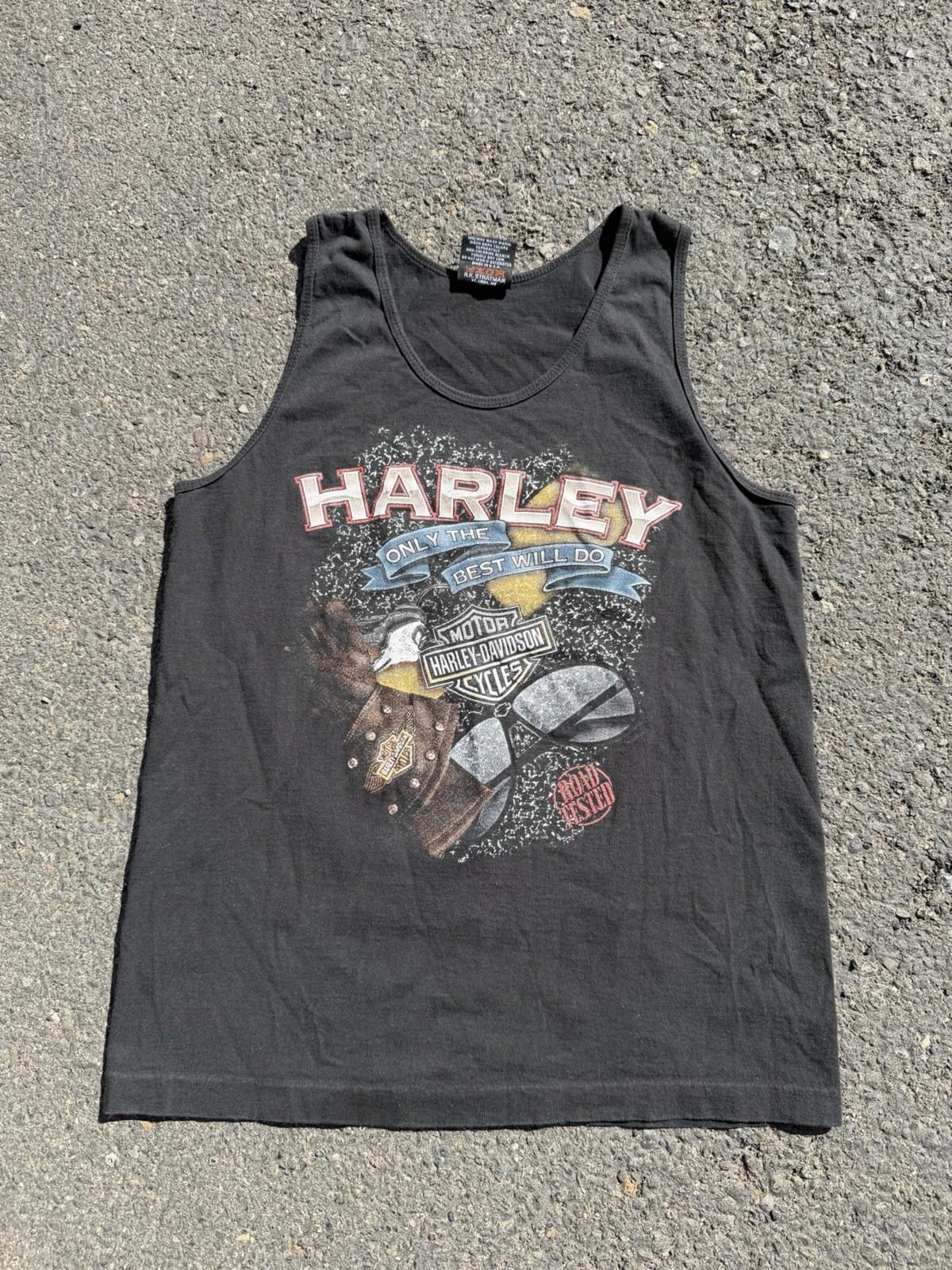 Винтажная мужская футболка Harley Davidson Motorcycle Arizona 90-х годов Черная Размер Medium Унисекс XXXL