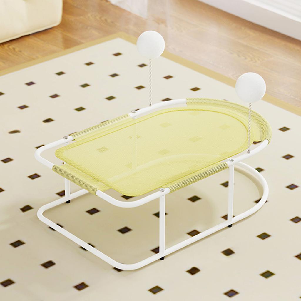 Free-Standing Elevated Cat Bed with Removable Washable Mesh Fits Up To 10kg Metal Frame Hammock for Kittens/Small Dog