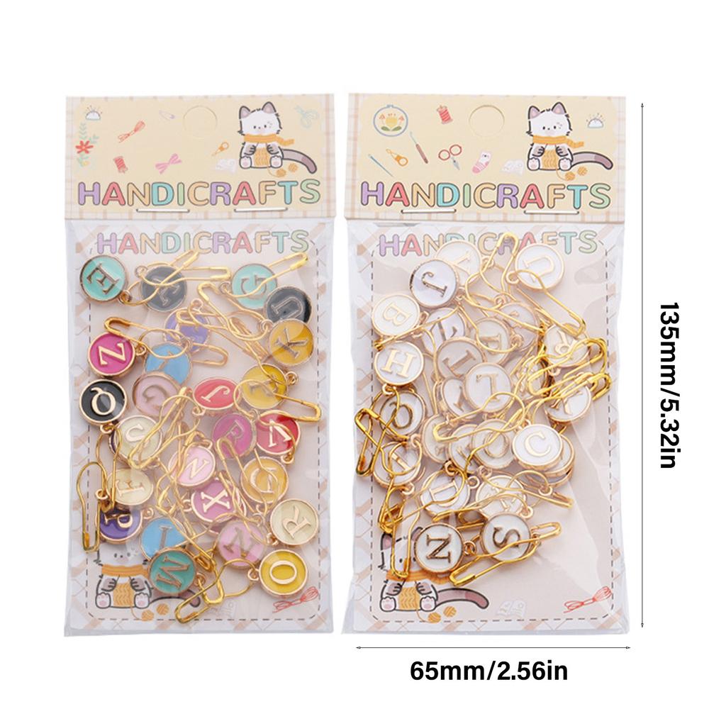 Letter Knitting Markers Stitching Markers Crochet Hook Stitching Holder Easy To Use Knitting Accessories for Crochet