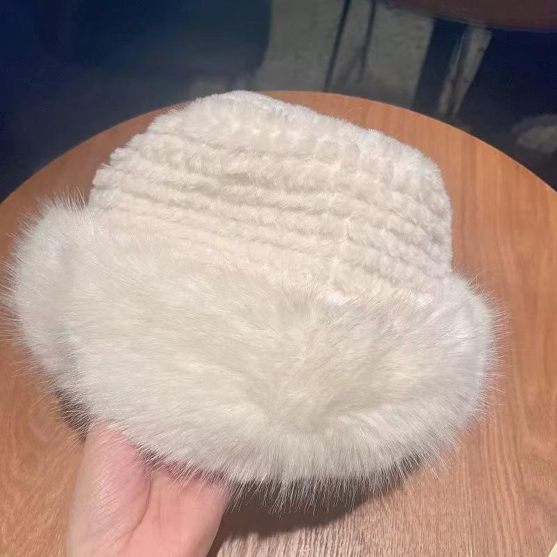 Autumn And Winter Plush Hat Padded And Thickened Warm Ear Protection Fisherman Hat Mongolia Cap Cold Hat Women's Hat