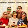Christmas Glitters Parties Eyeglasses Frames Funny Eyeglasses Lovely Pattern for Party Make Up