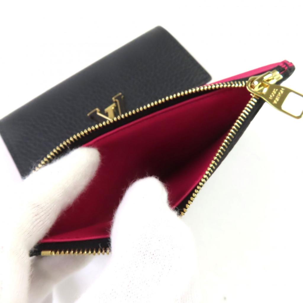 Doskonały portfel bifold LOUIS VUITTON Portefeuille Compact Taurillon Clemence Używany