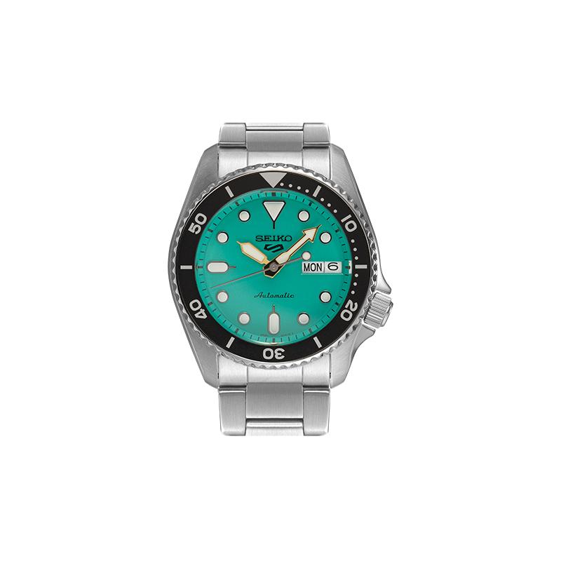 SEIKO 100 meters waterproof Automatic Steel Strap 38mm men s watch blue dial SRPK33K1 синий