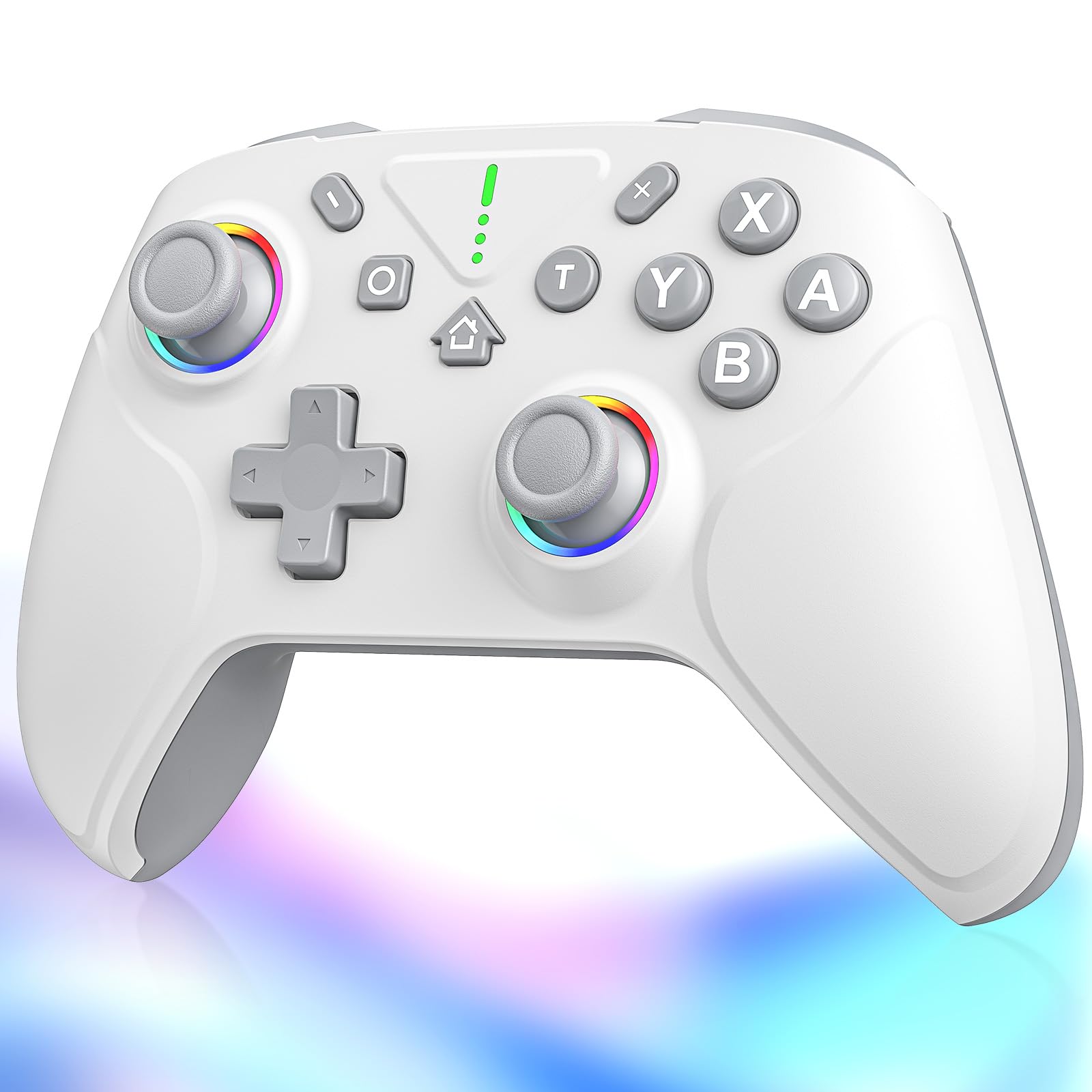 

Инновационный контроллер Switch 2, совместимый со Switch, с двумя отверстиями, турбо, быстрая макро-функция, подсветка RGB, 1000 мАч, беспроводной Bluetooth, гироскоп, HD Pro, совместимый со всеми Switch