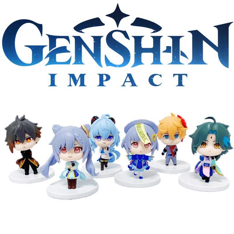 Adorable Genshin Impact Pvc Q Version Figures Set Of 6pcs For Collectors