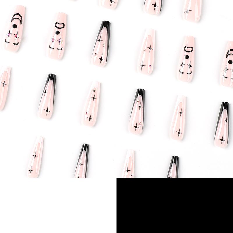 Cross-Border Wearable Nail Art: Super Long Press-On False Nail Tips