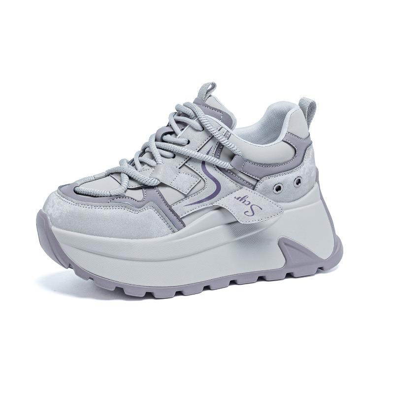 Damen Herbstschuhe lässige Mode vielseitige Schuhe Damenschuhe kleine dicke Sohle Damen