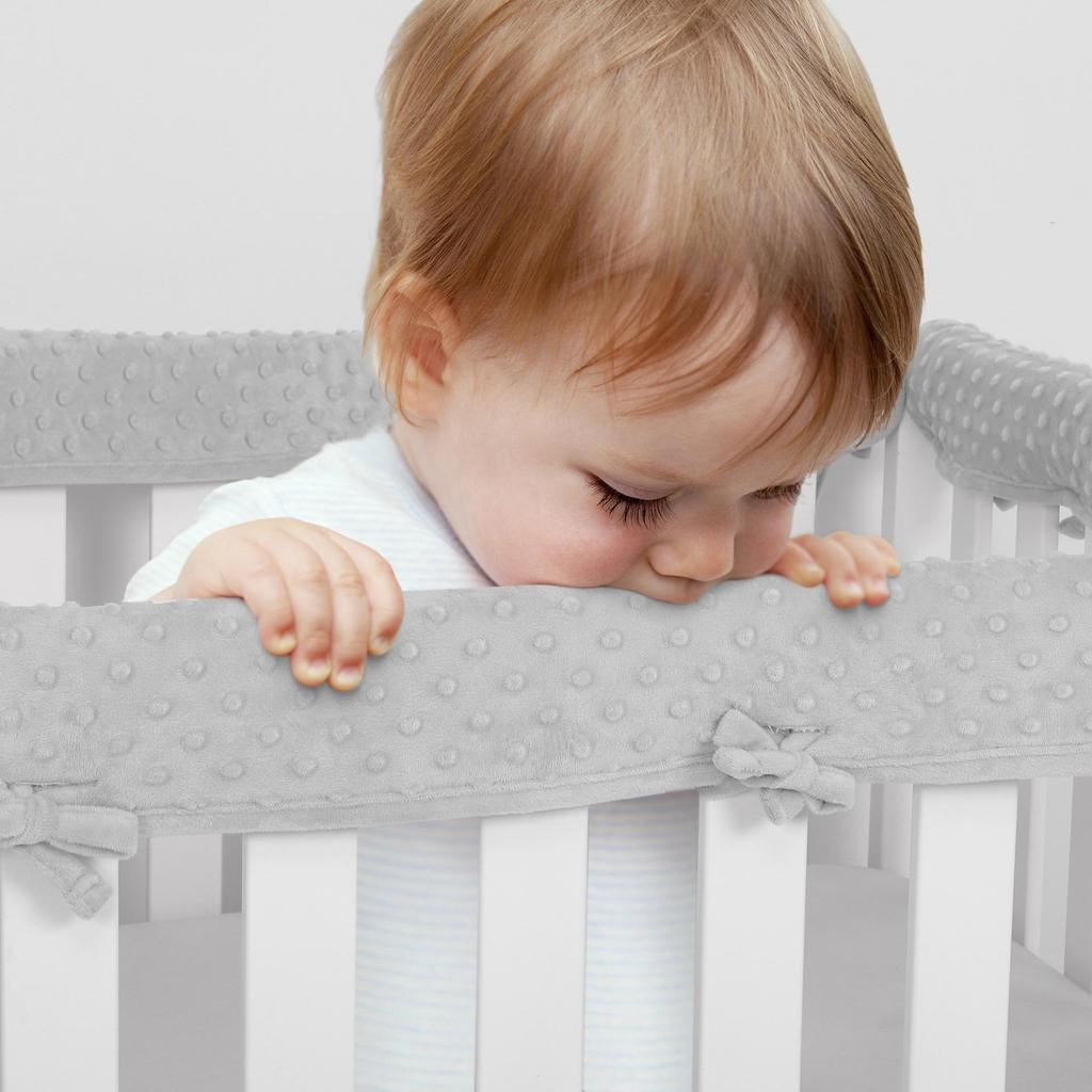 Soft Crib Rail Cover Set - 3-Piece Baby Anti-Chewing Guard Rails