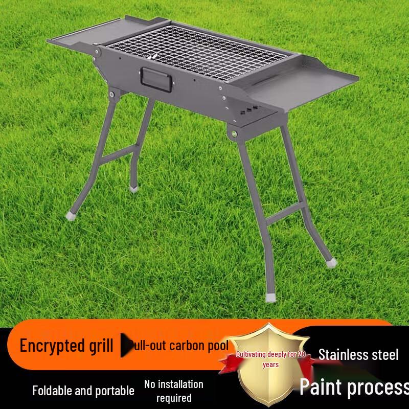 Beifu Medium Portable Foldable Outdoor BBQ Grill Set