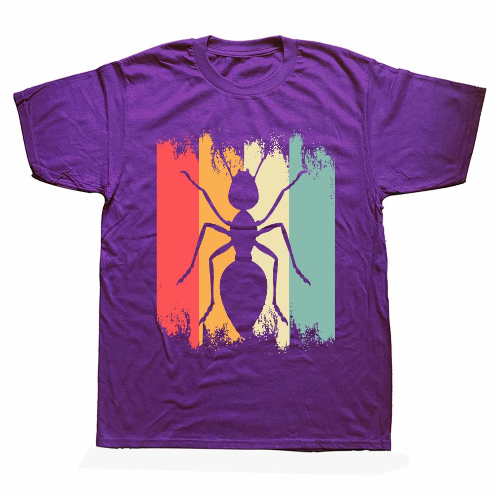 Funny Types of Ants Science Bug T Shirts Summer Cotton Streetwear Short Sleeve Ant Keeper Farm Gifts T-shirt Mens Clothing