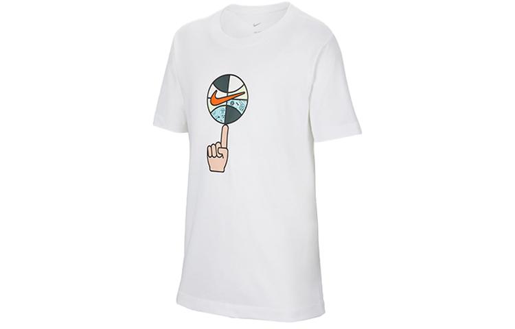 Nike SS23 T Shirt Legend CHBL White Kids HF6166-100 L