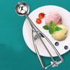 Iskremspade med utløser Rustfritt stål Kakespade for baking Frukt Kakerøre Cupcake