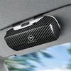 For Opel Car Sunglasses Holder, ABS Visor Glasses Case Clip Carbon Fiber Texture Car Sun Visor Glasses Box Storage