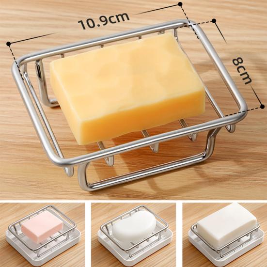 Steel Soap Holder with Independent Drainage Layer Double-Layer Design Bathroom