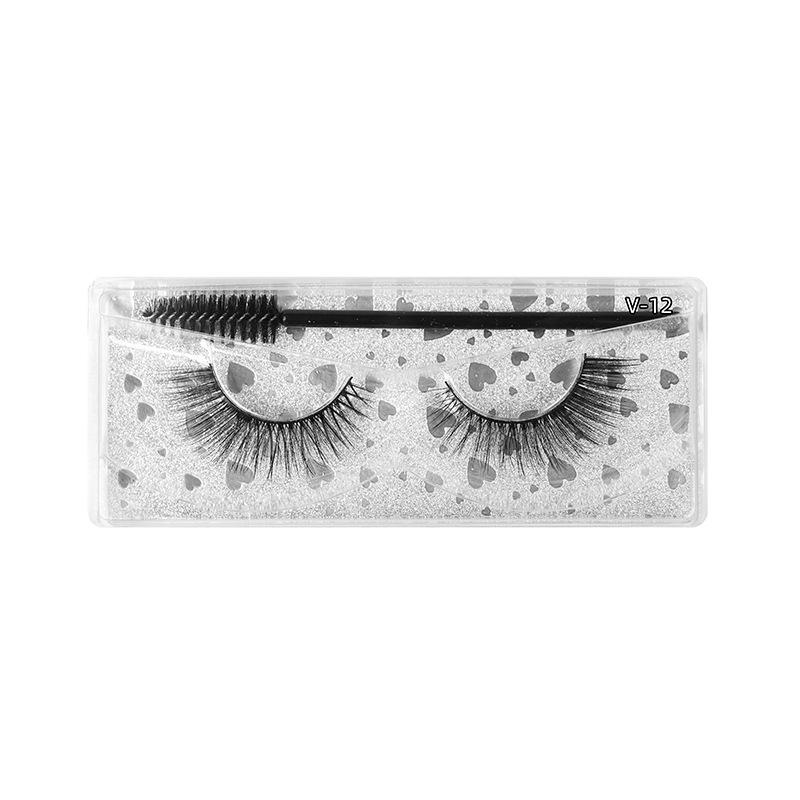 1 Pair 3D Mink Eyelashes Make Up False Cils Hand Made Fake Eyelashes Wholesale Thick Eyelashes Extension