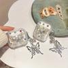 ins transparent three-dimensional butterfly suitable for AirPods1/1st generation protective case Apple pro/1 wireless bluetooth headset cover
