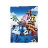 R-Robocars P-Polis Flannel Blanket Helly Awesome Throw Blanket For Bed Sofa Couch 150*125Cm Bedspreads,
