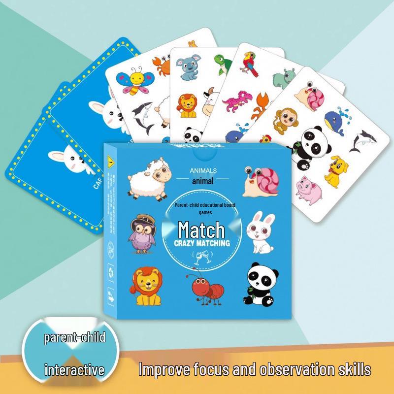 Сумасшедшие Карточки Сочетаний: Детская когнитивная развивающая игрушка на концентрацию и ловкость
