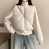 TIFICY Women's Fashion Casual Fall Winter Solid Color Print Long Sleeve Jackets & Coats Down Coats