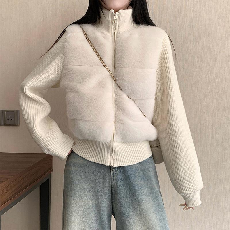 TIFICY Women's Fashion Casual Fall Winter Solid Color Print Long Sleeve Jackets & Coats Down Coats