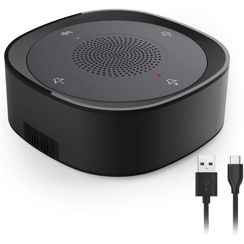 USB Conference Speaker Microphone Wired Touch Key Omni Mic Directional High Volume Pickup PnP For Laptop Notebook