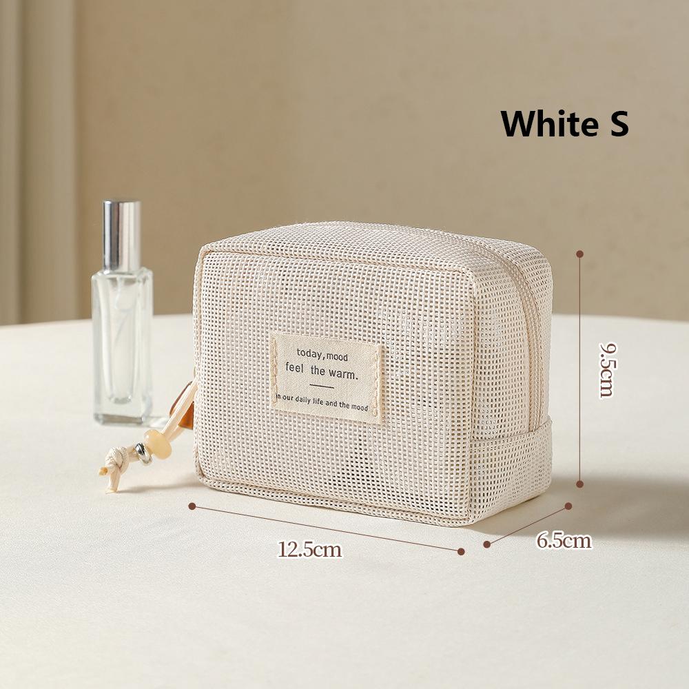 

Mesh Clear Tote Makeup Storage Bag Pillow Toiletry Cosmetic Washbag Pouch Large Capacity Portable Women Organizer Bag Clutch Bag
