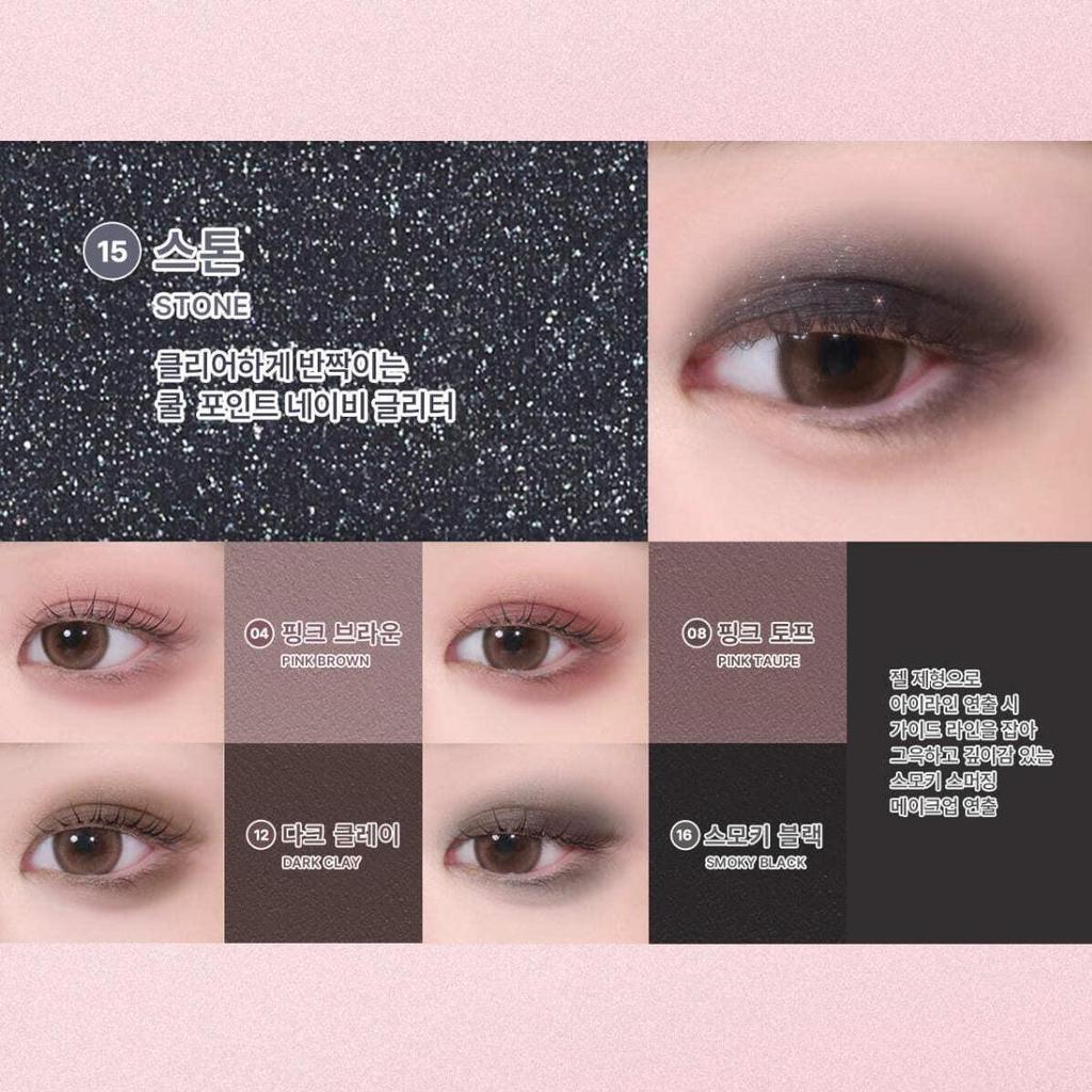 [Hello Kitty Black Edition] WAKEMAKE Soft Blurring Eye Palette 28 Smoky Hush Blurring