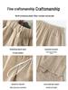 YAMAMOTO Women's Linen Pants - Summer 2026 High Waist, Drapey, Casual, Narrow Straight, Wide-Leg Style.