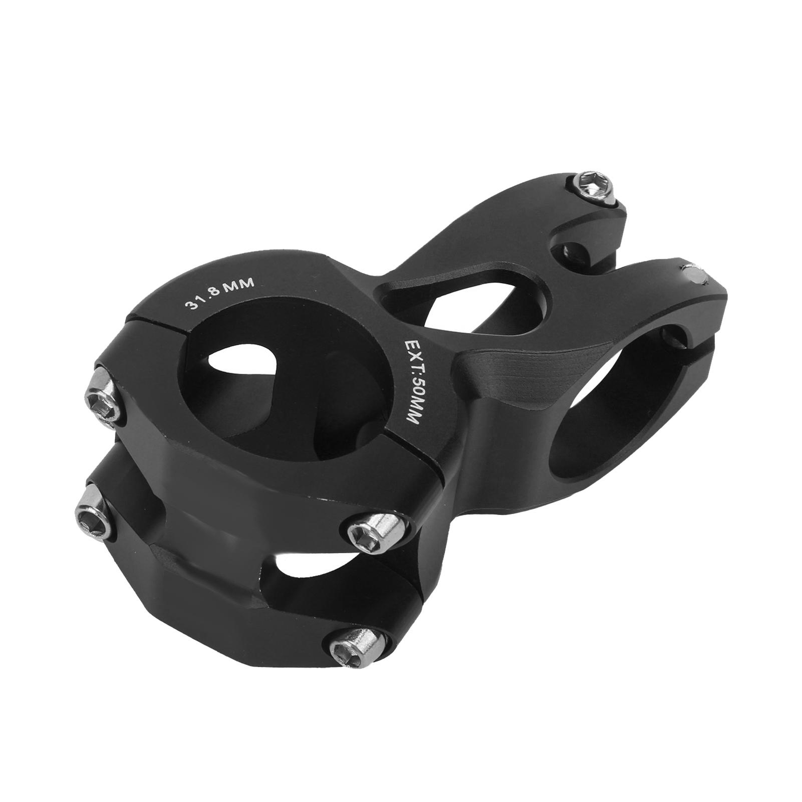 WAKE Bicycle Stem 31.8mm 50mm Mountain Bike Aluminum Alloy Short Handlebar Stem for Cycling Black