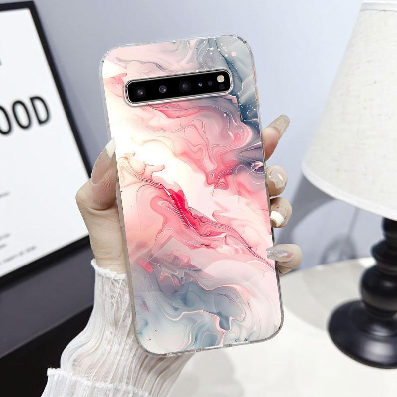 For Samsung S10 Plus S10 5G4G S10E Case Transparent Cover For Samsung Galaxy S10+ Marble Clear Soft Silicone Phone Case Fundas