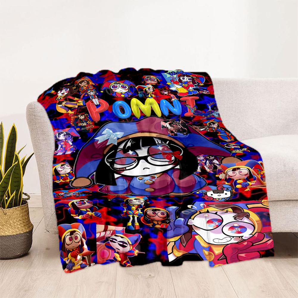Digital Circus Blanket Comfortable Perfect for Sofa Seaside Office Chair for All Seasons Modern Style Gift for Travel Home Birthdays